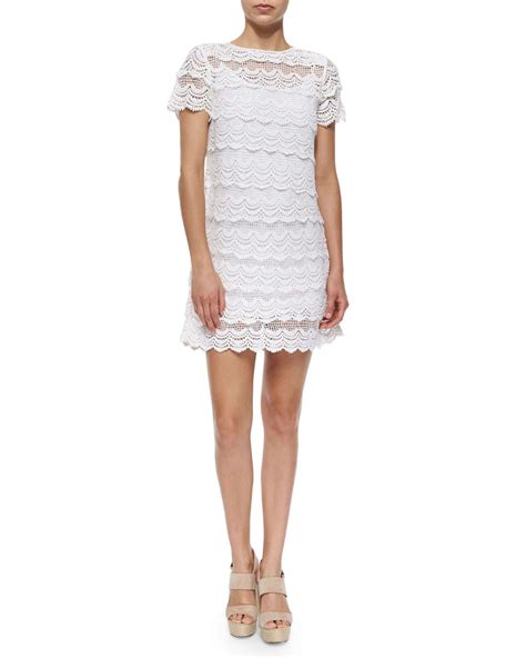 michael michael kors zipper short sleeve dress|Michael Kors lace dress.